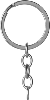 chain, with ring, for keychain or keys